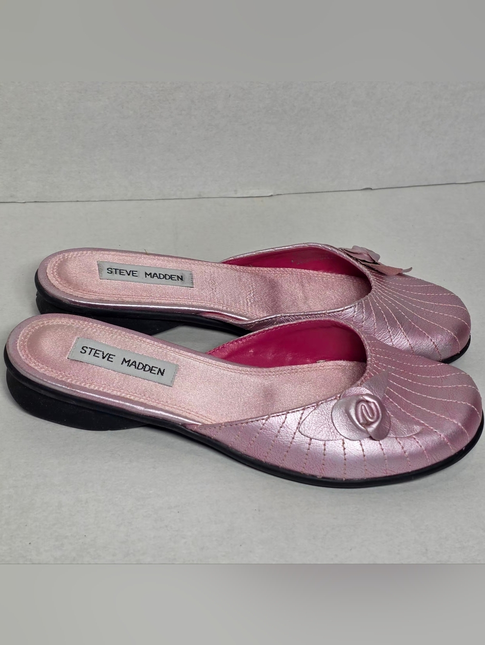 Steve Madden Pink Slip-On Sandal Mules